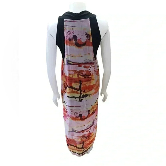 Artex Sleeveless multicoloured Sheer Maxi Dress Size Medium - Picture 5 of 10